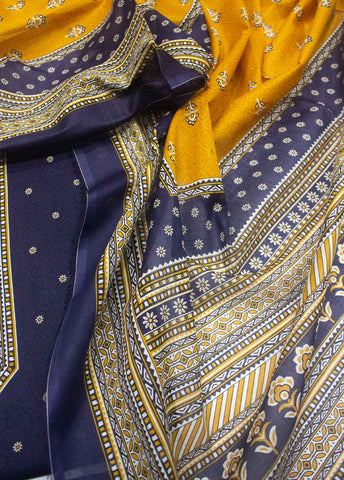 Bin Saeed Fabric - DP-0138- 3 Piece Lawn Printed UnStitched Suit