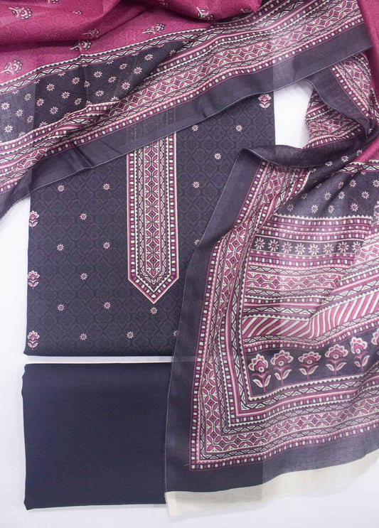DP-0139- 3 Piece Lawn Printed UnStitched Suit