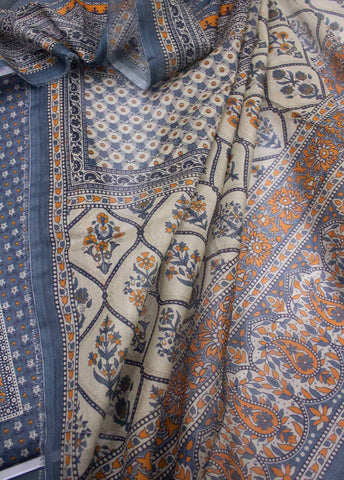 Bin Saeed Fabric - DP-0153- 3 Piece Lawn Printed UnStitched Suit