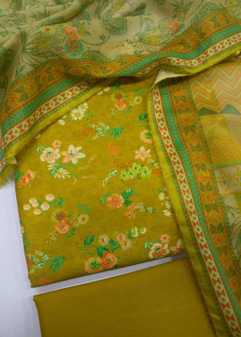 Bin Saeed Fabric - DP-0156- 3 Piece Lawn Printed UnStitched Suit