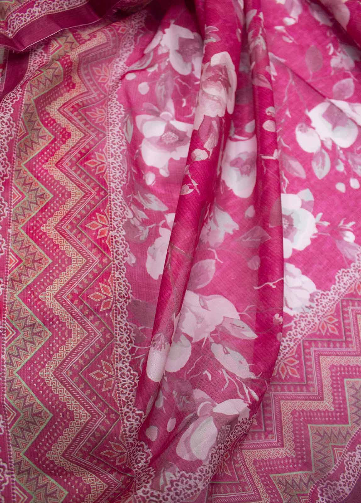 Bin Saeed Fabric - DP-0159- 3 Piece Lawn Printed UnStitched Suit