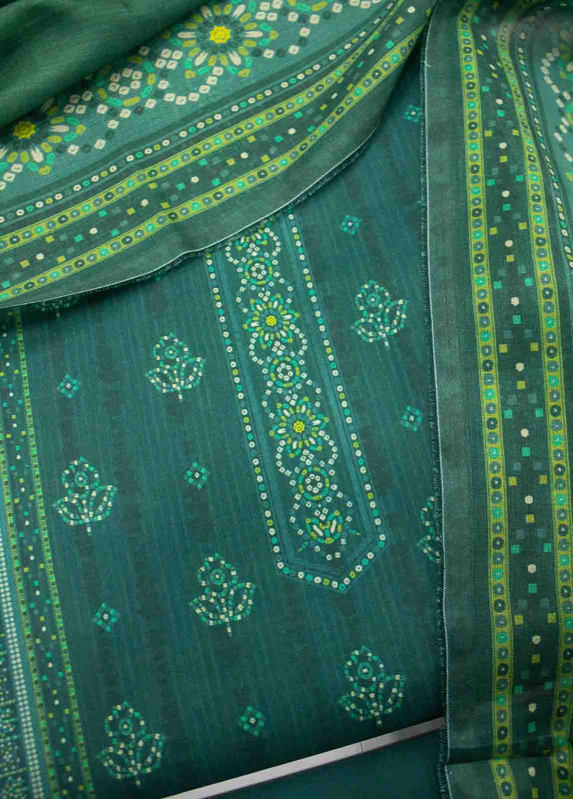 Bin Saeed Fabric - DP-0172- 3 Piece Lawn Printed UnStitched Suit