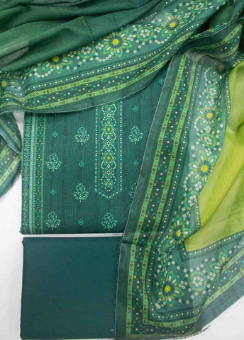 Bin Saeed Fabric - DP-0172- 3 Piece Lawn Printed UnStitched Suit