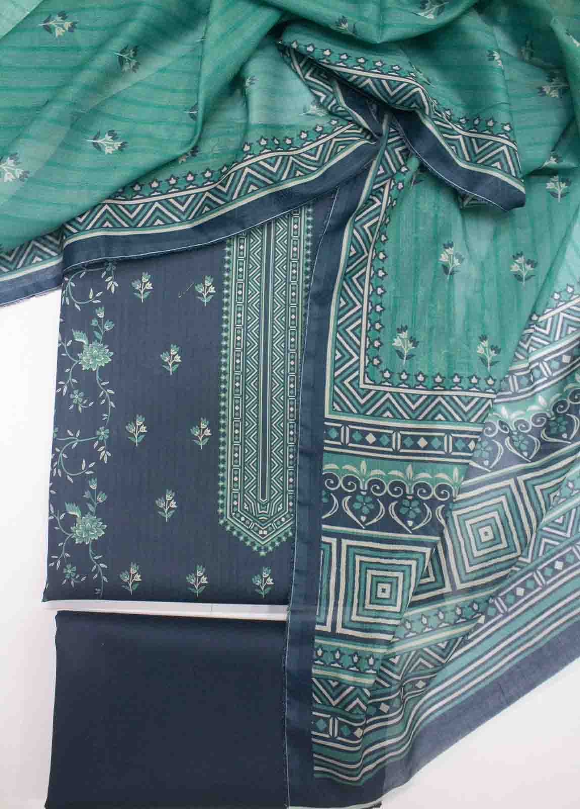 Bin Saeed Fabric - DP-0177- 3 Piece Lawn Printed UnStitched Suit
