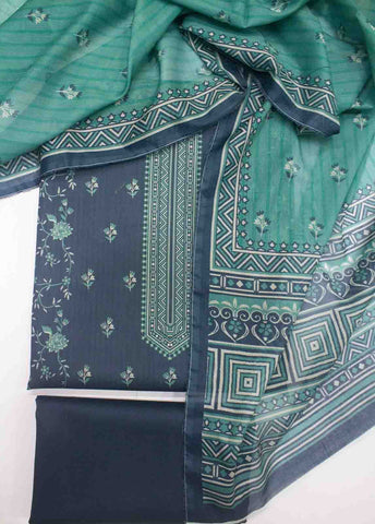 Bin Saeed Fabric - DP-0177- 3 Piece Lawn Printed UnStitched Suit
