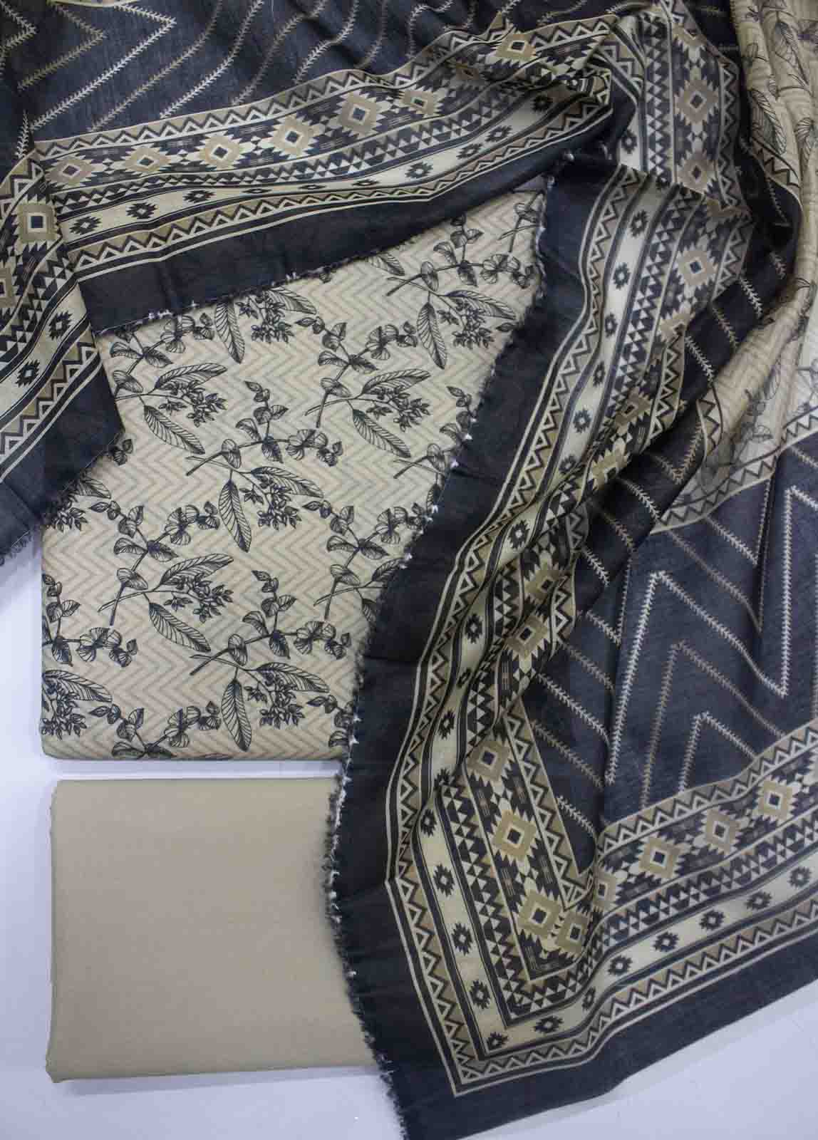 Bin Saeed Fabric - DP-0186- 3 Piece Lawn Printed UnStitched Suit