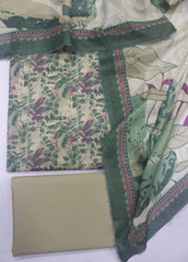 DP-019- 3 Piece Lawn Printed UnStitched Suit