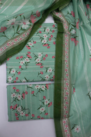 Bin Saeed Fabric - DP-02016 A-3 Piece Lawn Digital Printed Unstitched Suit