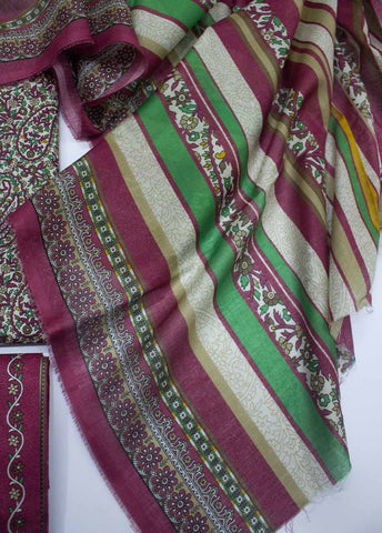 Bin Saeed Fabric - DP-0202- 3 Piece Lawn Printed UnStitched Suit