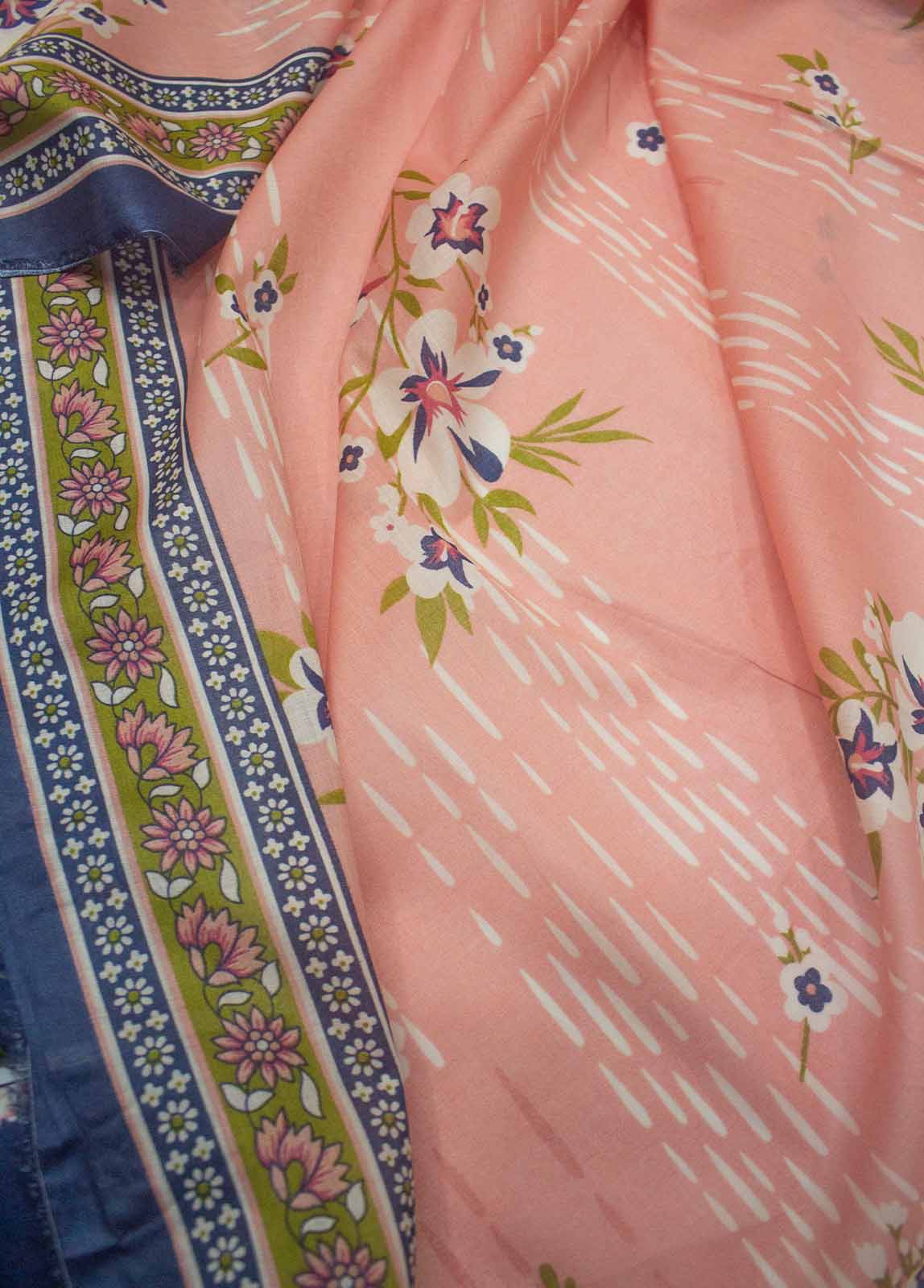 DP-0202 B- 3 Piece Lawn Printed UnStitched Suit