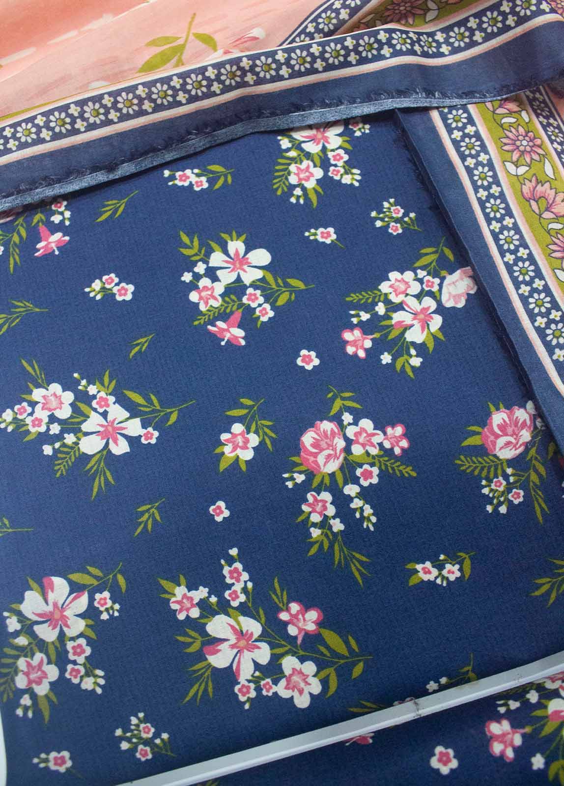 DP-0202 B- 3 Piece Lawn Printed UnStitched Suit