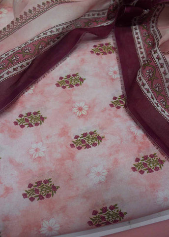 Bin Saeed Fabric - DP-0202 A- 3 Piece Lawn Printed UnStitched Suit