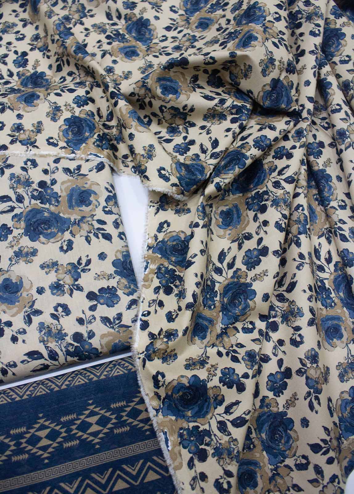 Bin Saeed Fabric - DP-0203- 3 Piece Lawn Printed UnStitched Suit