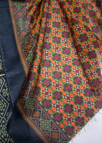 Bin Saeed Fabric - DP-0208- 3 Piece Lawn Printed UnStitched Suit