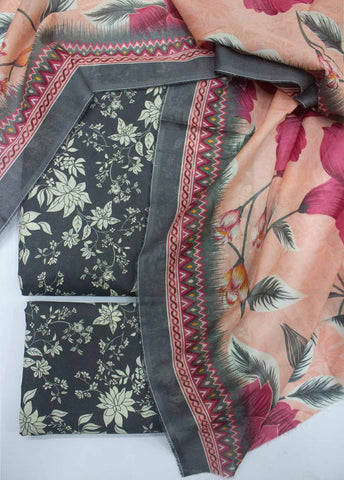 Bin Saeed Fabric - DP-0209- 3 Piece Lawn Printed UnStitched Suit