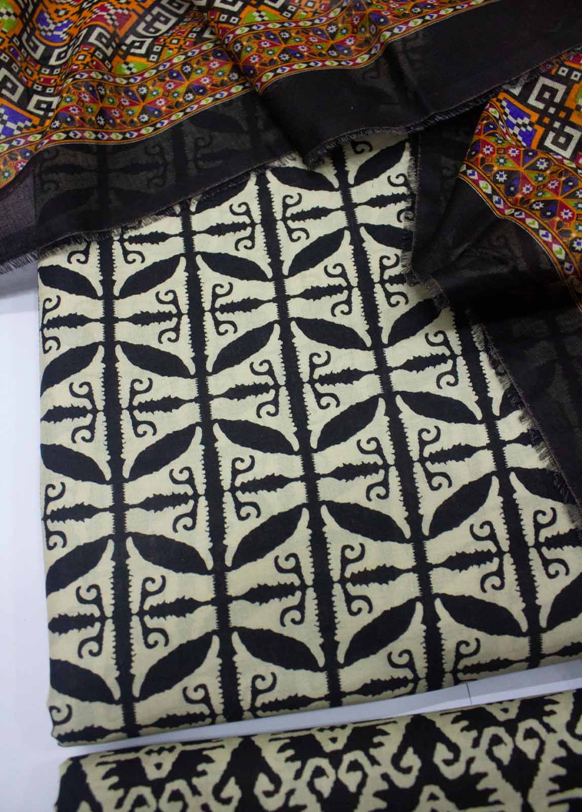 Bin Saeed Fabric - DP-0211- 3 Piece Lawn Printed UnStitched Suit