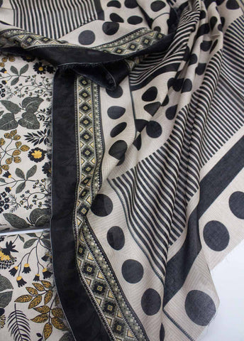 Bin Saeed Fabric - DP-0213- 3 Piece Lawn Printed UnStitched Suit