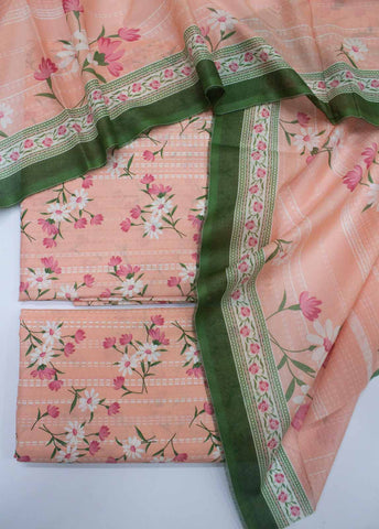 Bin Saeed Fabric - DP-0216- 3 Piece Lawn Printed UnStitched Suit