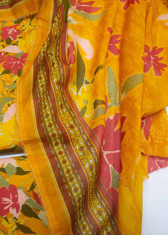 Bin Saeed Fabric - DP-0217- 3 Piece Lawn Printed UnStitched Suit