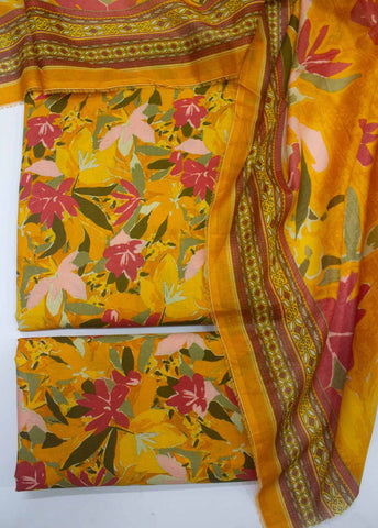 Bin Saeed Fabric - DP-0217- 3 Piece Lawn Printed UnStitched Suit