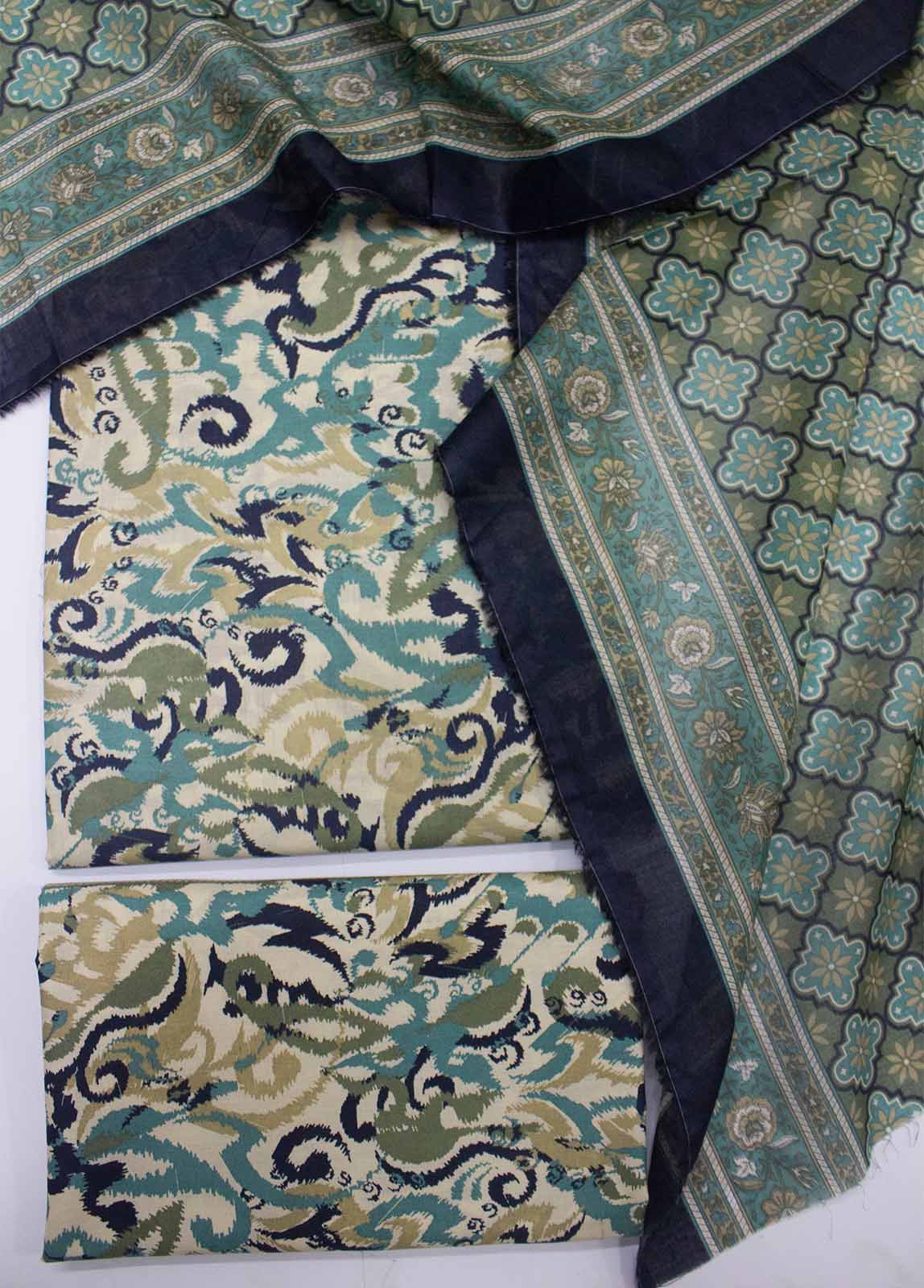 Bin Saeed Fabric - DP-0218- 3 Piece Lawn Printed UnStitched Suit