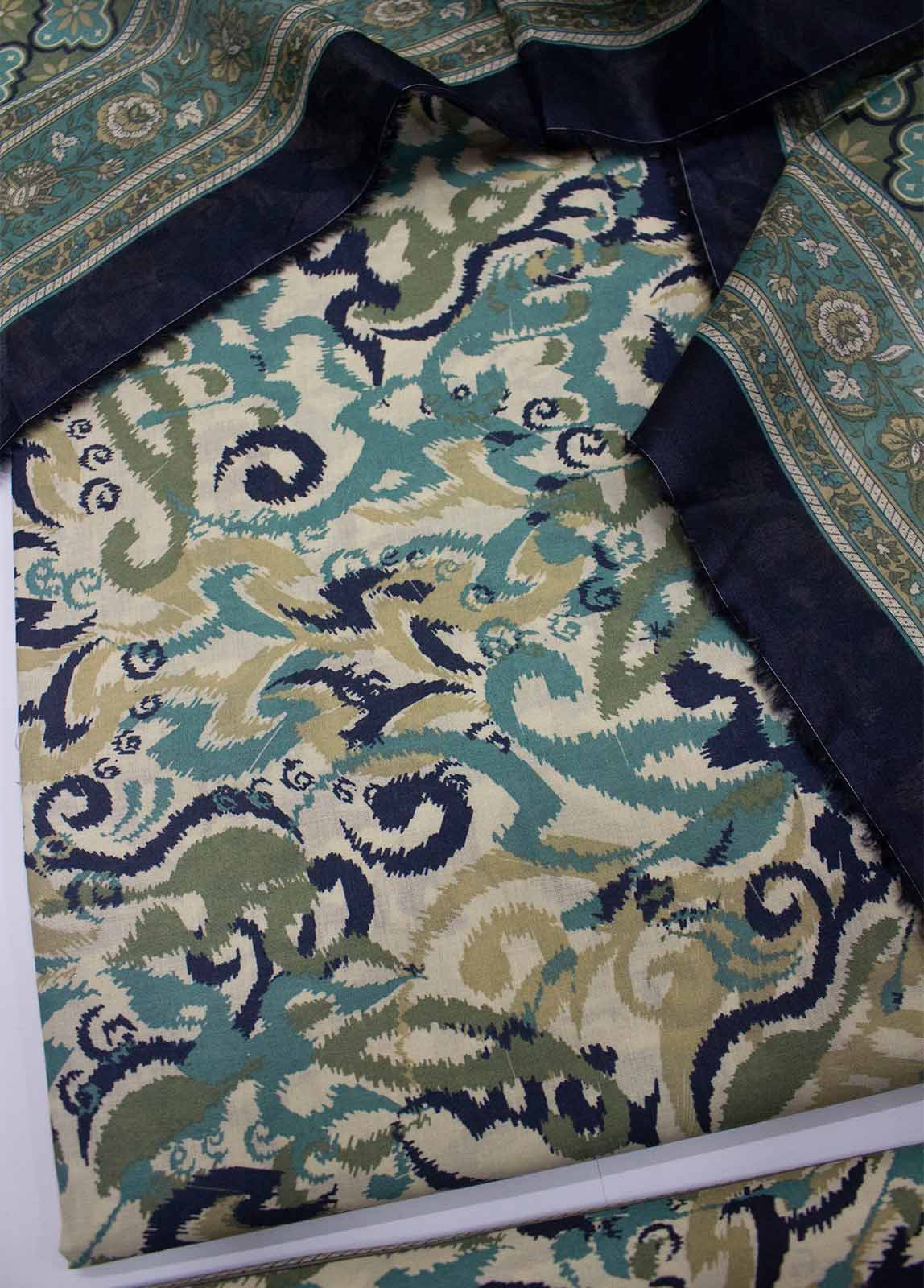 Bin Saeed Fabric - DP-0218- 3 Piece Lawn Printed UnStitched Suit