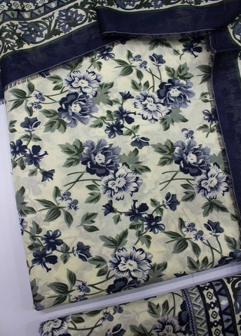 Bin Saeed Fabric - DP-0219- 3 Piece Lawn Printed UnStitched Suit