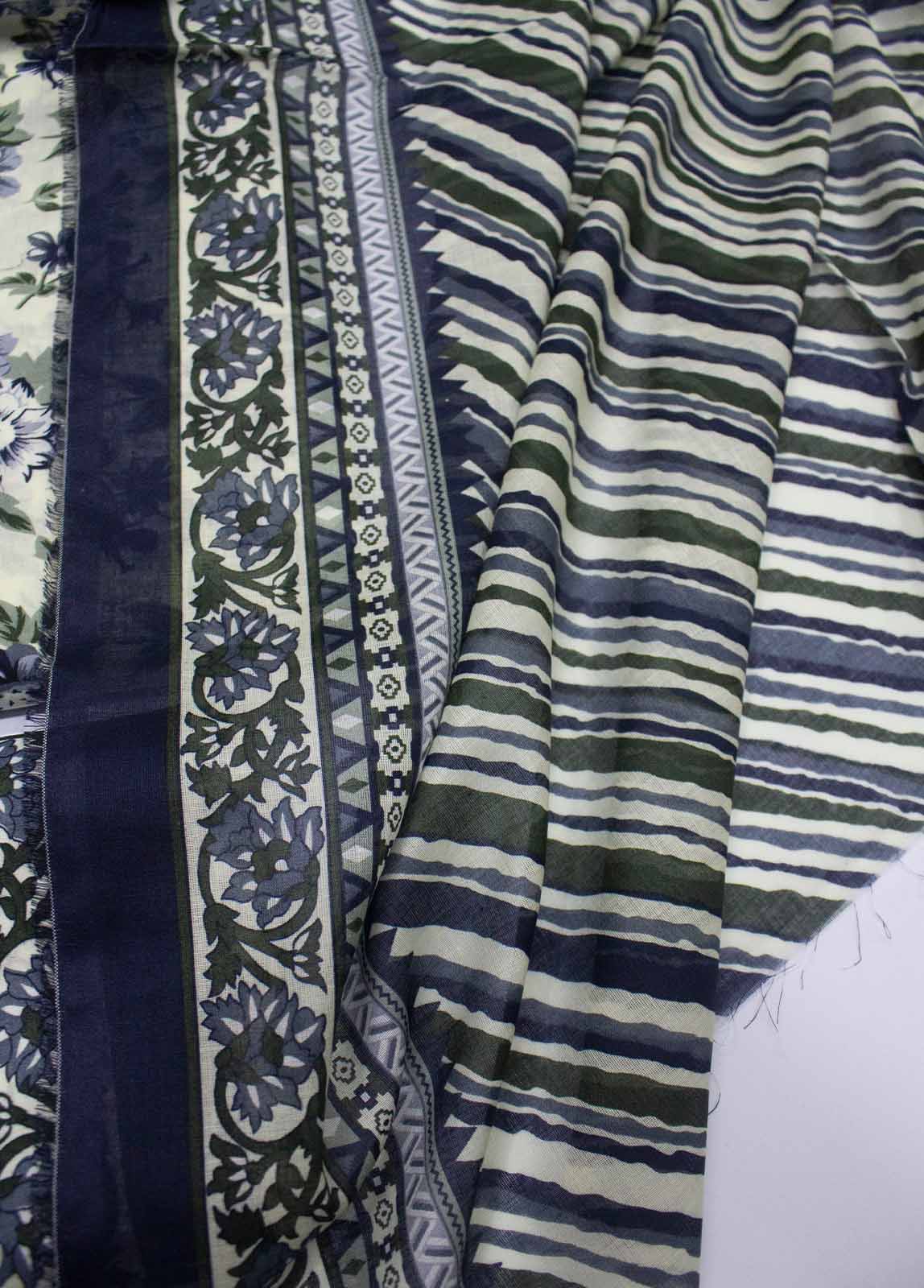 Bin Saeed Fabric - DP-0219- 3 Piece Lawn Printed UnStitched Suit