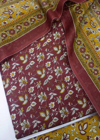 Bin Saeed Fabric - DP-0220- 3 Piece Lawn Printed UnStitched Suit