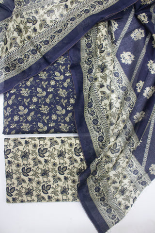 Bin Saeed Fabric - DP-0220 A- 3 Piece Lawn Printed UnStitched Suit