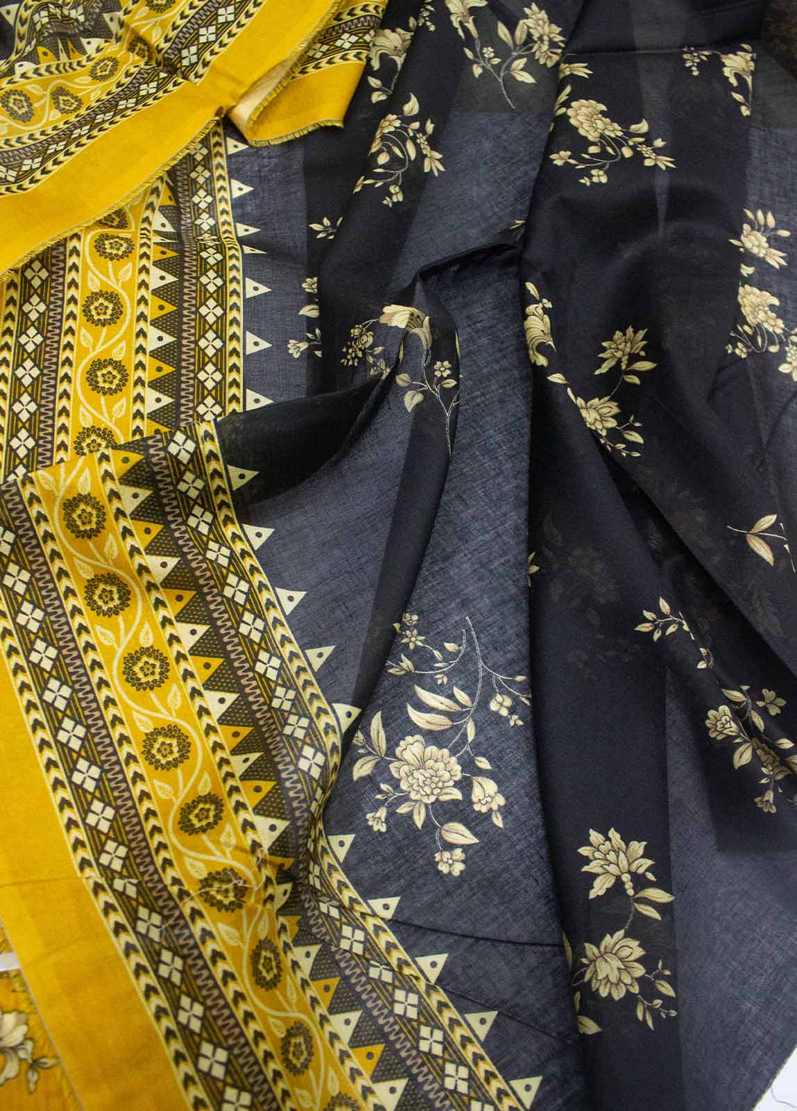 Bin Saeed Fabric - DP-0222- 3 Piece Lawn Printed UnStitched Suit