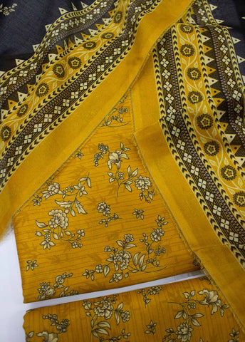 Bin Saeed Fabric - DP-0222- 3 Piece Lawn Printed UnStitched Suit