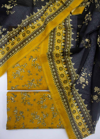 Bin Saeed Fabric - DP-0222- 3 Piece Lawn Printed UnStitched Suit