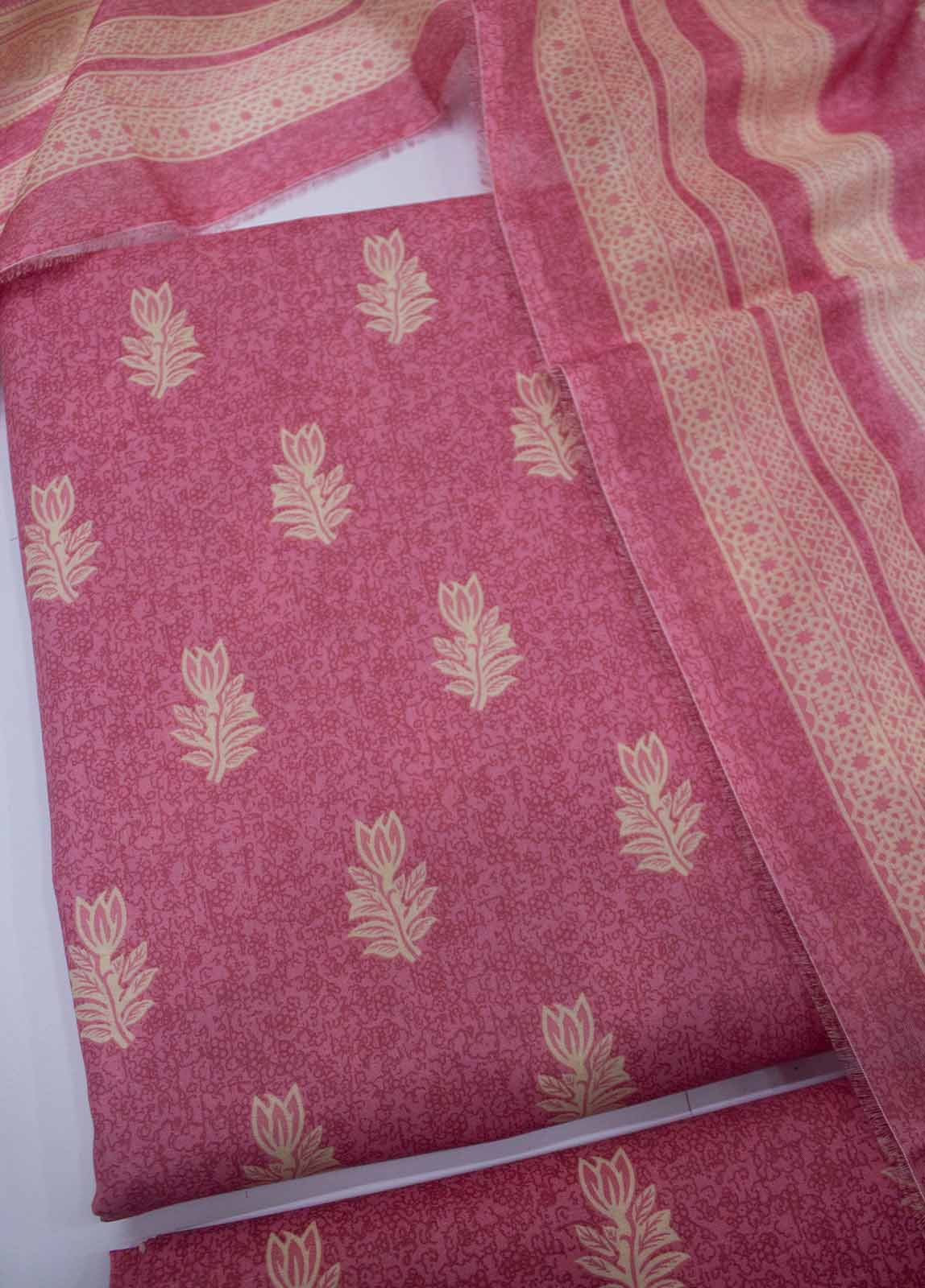 Bin Saeed Fabric - DP-0223- 3 Piece Lawn Printed UnStitched Suit