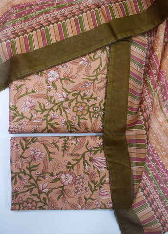 Bin Saeed Fabric - DP-0224- 3 Piece Lawn Printed UnStitched Suit