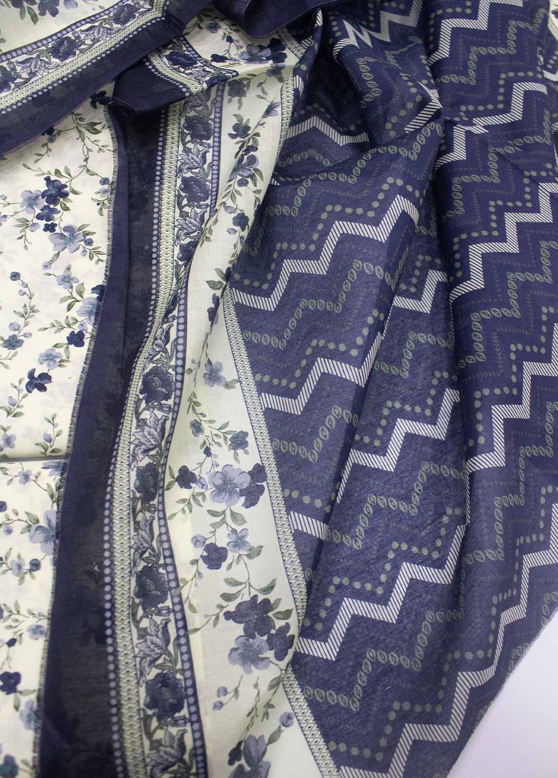 Bin Saeed Fabric - DP-0227- 3 Piece Lawn Printed UnStitched Suit