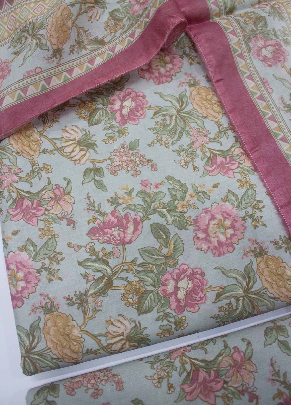 Bin Saeed Fabric - DP-0228- 3 Piece Lawn Printed UnStitched Suit