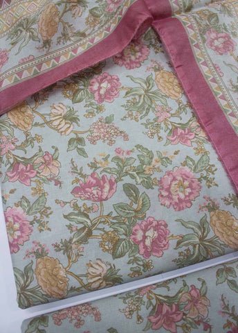 Bin Saeed Fabric - DP-0228- 3 Piece Lawn Printed UnStitched Suit