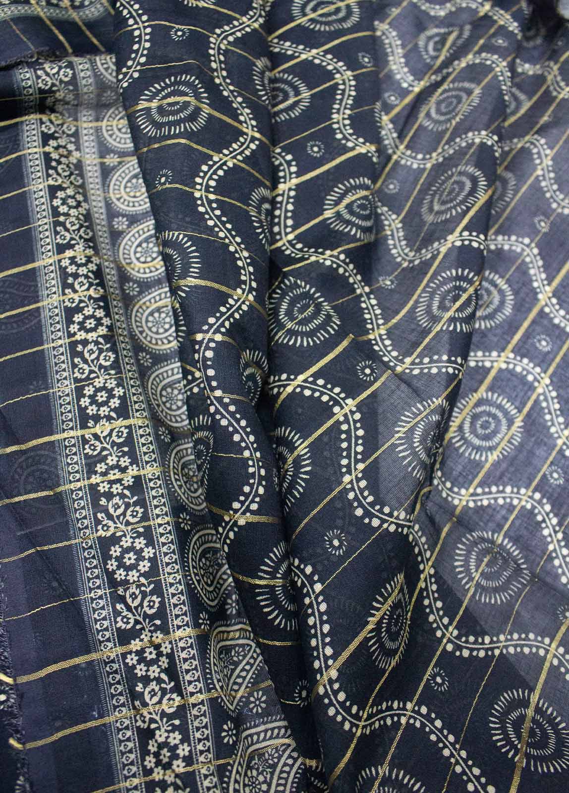 Bin Saeed Fabric - DP-0229 A- 3 Piece Lawn Printed UnStitched Suit