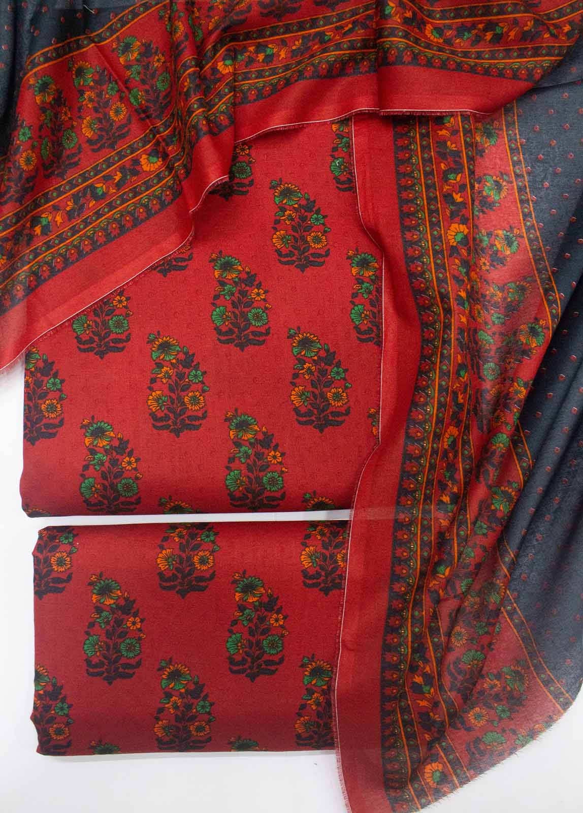 Bin Saeed Fabric - DP-0230- 3 Piece Lawn Printed UnStitched Suit