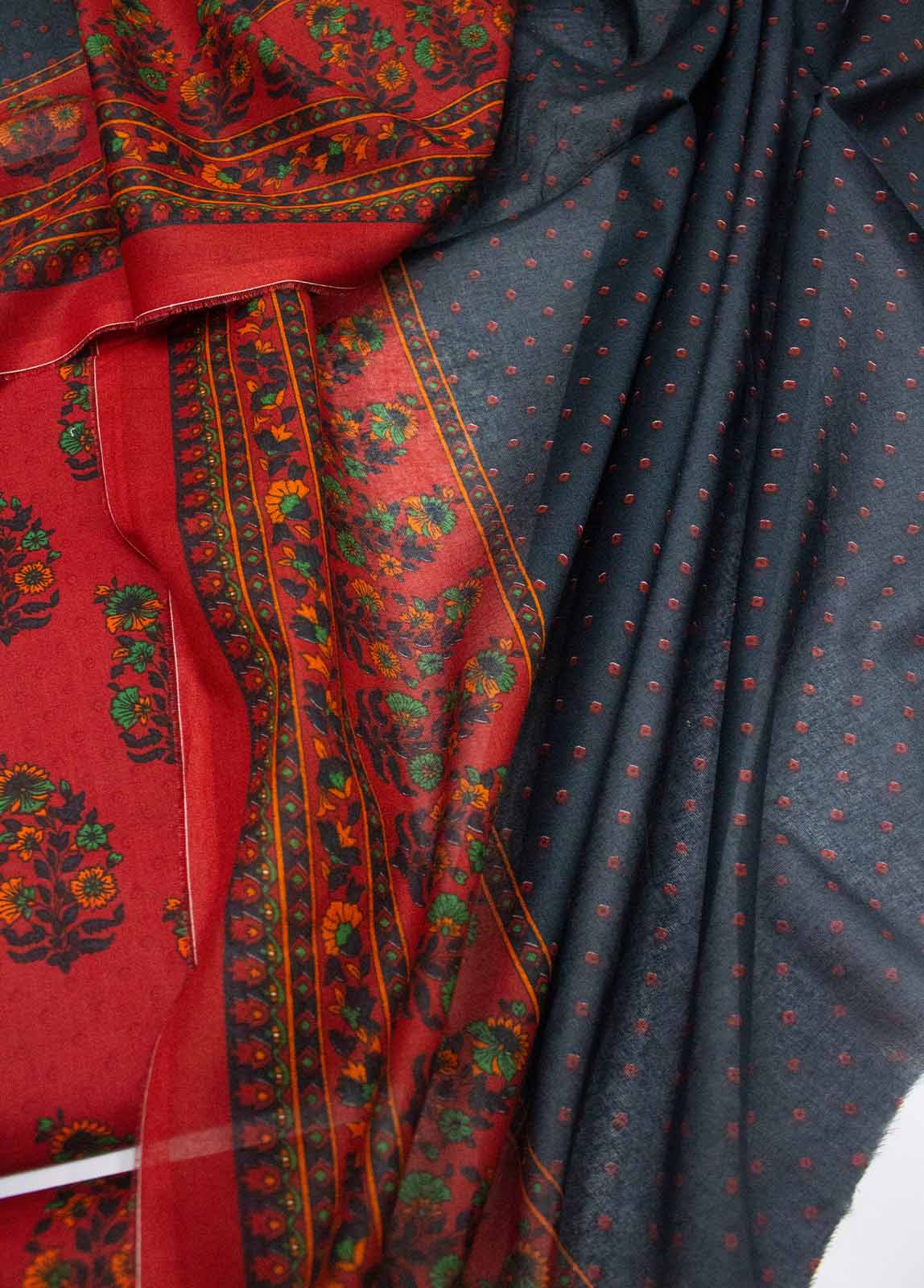 Bin Saeed Fabric - DP-0230- 3 Piece Lawn Printed UnStitched Suit