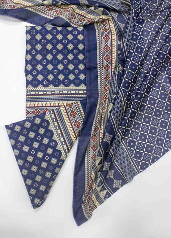 Bin Saeed Fabric - DP-0232 A-3 Piece Lawn Digital Printed UnStitched Suit