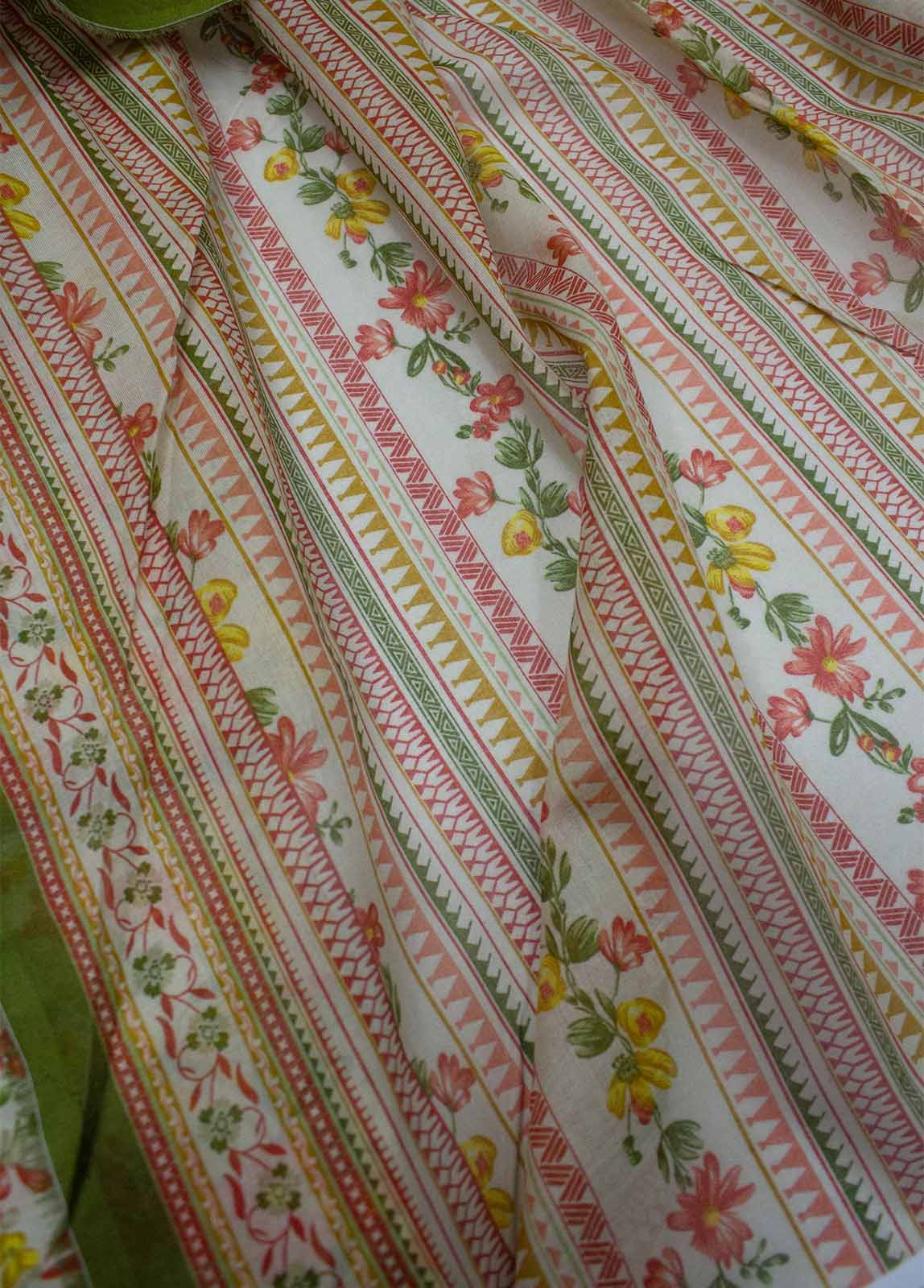 Bin Saeed Fabric - DP-0233- 3 Piece Lawn Printed UnStitched Suit