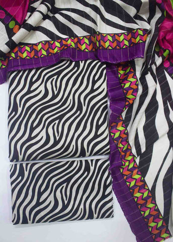 Bin Saeed Fabric - DP-0236- 3 Piece Lawn Printed UnStitched Suit