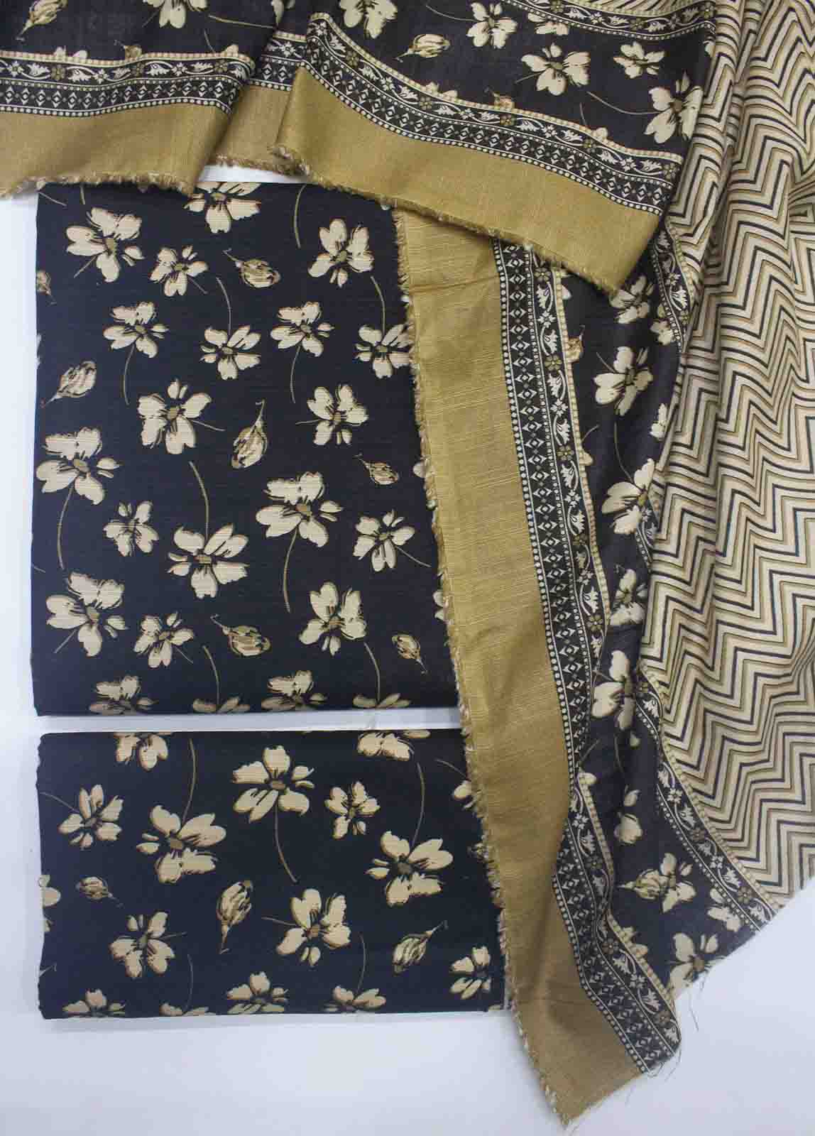 Bin Saeed Fabric - DP-0237- 3 Piece Lawn Printed UnStitched Suit