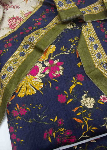 Bin Saeed Fabric - DP-0238- 3 Piece Lawn Printed UnStitched Suit