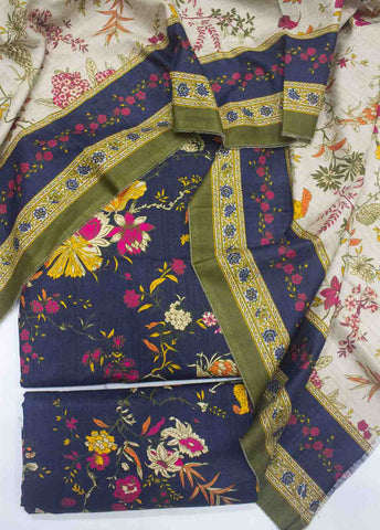 Bin Saeed Fabric - DP-0238- 3 Piece Lawn Printed UnStitched Suit