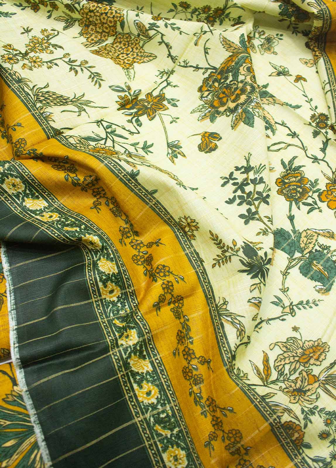 Bin Saeed Fabric - DP-0242- 3 Piece Lawn Printed UnStitched Suit