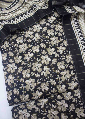 Bin Saeed Fabric - DP-0244- 3 Piece Lawn Printed UnStitched Suit