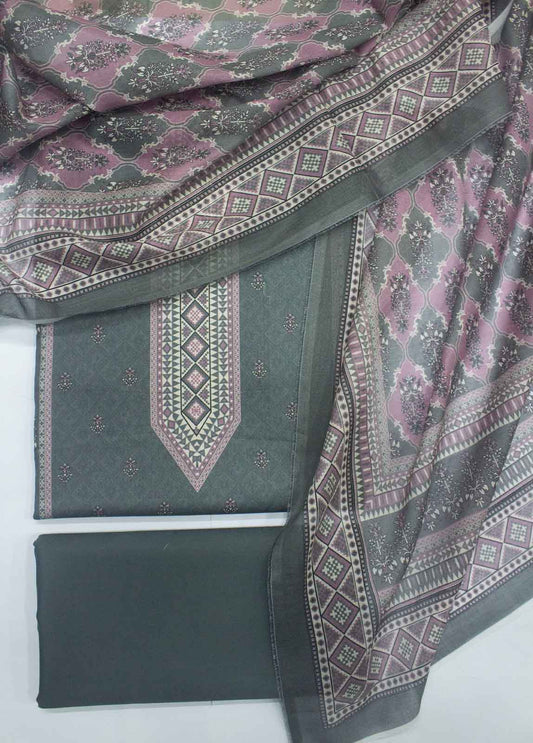 DP-0255- 3 Piece Lawn Printed UnStitched Suit
